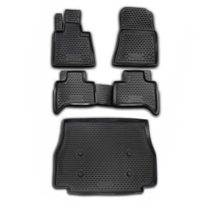 BMW X5 E53 Floor-Trunk Mats - Omac - KIT 3D - Black - '00-'06